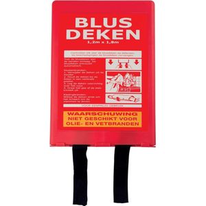 Blusdeken 120cm x 180cm - In harde kunststof box - Voldoet aan EU-norm EN1869