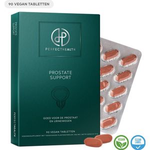 Perfect Health - Prostate Support - Voedingssupplement - Goed voor de prostaat, mannelijke urinewegen en voortplantingsorganen - Hoog gedoseerd - 90 capsules - Vegan