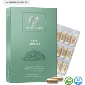 Perfect Health - Psylliumvezels Capsules 1500mg - 30 Stuks - Fiber Probiotica voor darm en stoelgang - Hoge Dosering - Vegan