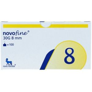 Novo Nordisk Naalden 30g 8mm 100 Stuks