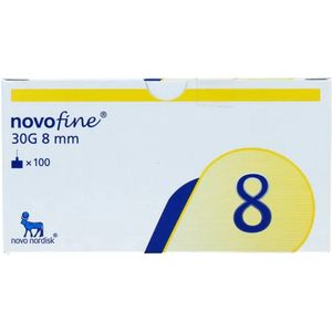 Novo Nordisk Naalden 30g 8mm 100 Stuks