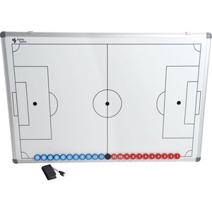 Agility Sports Coachbord voetbal - Tactiekbord 60x90 cm - Inclusief magneten en genummerde stickers voor de magneten