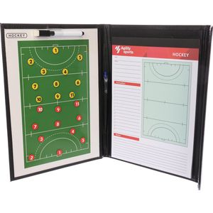 Tactiekmap hockey - Agility Sports - Coachmap - Coachbord - Zwart