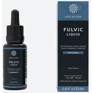Life Elixir Fulvinsäure Original 30 ml – Natürliches Fulvinsäure-Supplement | Unterstützt die Stärkung der Abwehrkräfte – Fulvic Mineral Com