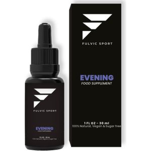 Fulvic Sport Evening - 30 ml - Natuurlijk Fulvinezuur - Sportsupplement