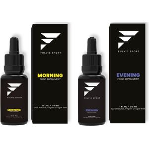 Fulvic Sport Duo - 2 x 30 ml - Natuurlijk Fulvinezuur - Vegan - Suikervrij