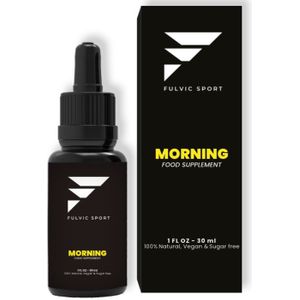 Fulvic Sport Morning - 30 ml - Natuurlijk Fulvinezuur - Vegan - Suikervrij