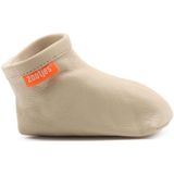 Zootjes babyslofjes uni beige bio leer
