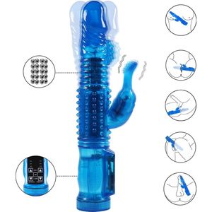 EZlove - Rabbit Vibrator - 21cm - Blauw