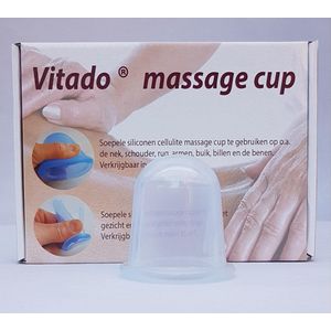 Cupping Massage cup voor cupping bindweefsel, siliconen 5,5 cm kleur transparant