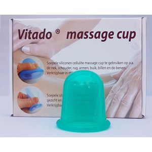 Massage cup voor cupping bindweefsel , siliconen 5,5 cm groen