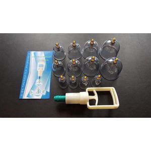 Professionele cupping set + NL handleiding + 6 magneten