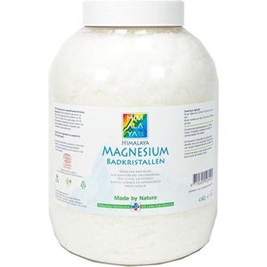 Magnesium Badkristallen-Vlokken-Flakes van Himalaya magnesium| 4 kg - Food kwaliteit | Magnesium Voetbadzout