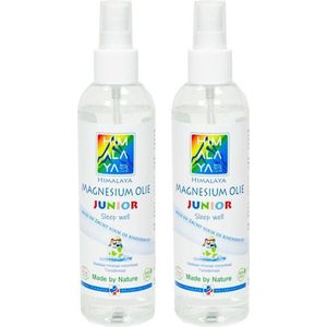 Magnesiumolie JUNIOR van Himalaya Magnesium | Set van 2x 200 ml Magnesium spray | Magnesium olie voor Kinderen