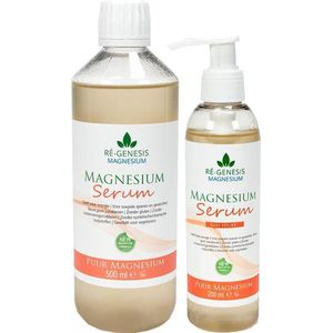 Magnesium Serum - Gel - van Ré-genesis | voordeelpakket - 500 ml navulfles  - en - 200 ml pompfles.