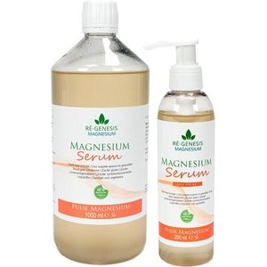 Magnesium Serum - Gel - van Ré-genesis |  Voordeelpakket - 1000 ml navulfles - en - 200 ml pompfles