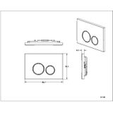 StarBlueDisc Doppio 40 Bedieningsplaat Champagne Goud Voor Geberit Sigma UP320/UP720