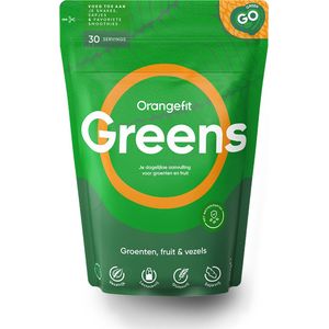 Orangefit Greens | Green Juice | 24 Soorten Groenten, Fruit&Vezels | 300 Gram