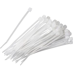 Tie Wraps - Tyrap - TRANSPARANT 380 x 4,8mm - 100 stuks zakje