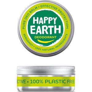 Happy Earth 100% Natuurlijke Deodorant Balm Bergamot 45 gr