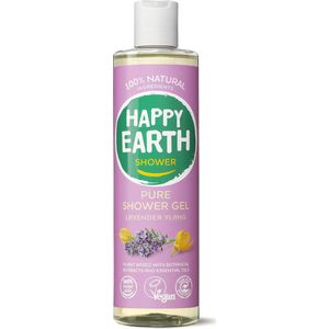 Happy Earth 100% Natuurlijke Douchegel Lavender Ylang 300 ml