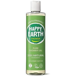 Happy Earth 100% Natuurlijke Douchegel Cucumber Matcha 300 ml