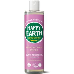 Happy Earth 100% Natuurlijke Deodorant Spray Navulling Lavender Ylang 300 ml