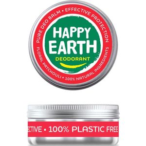 Happy Earth 100% Natuurlijke Deodorant Balm Floral Patchouli 45 gr