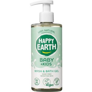 Happy Earth 100% Natural Bath & Wash Gel for Baby & Kids Douchegel 300 ml