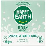 Happy Earth 100% Natural Wash & Bath Bar for Baby & Kids Vaste Zeep voor Kinderen 50 g
