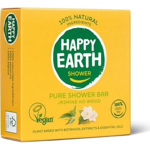 Happy Earth - Pure Shower Bar - Jasmijn - Natuurlijke Ingrediënten - Vegan