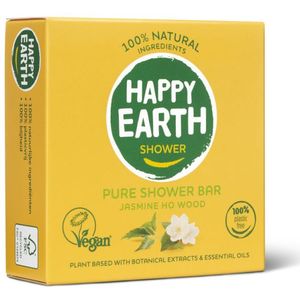 Happy Earth 100% Natuurlijke Shower Bar Jasmine Ho Wood 90 gr