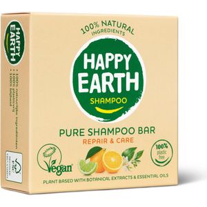 Happy Earth - Shampoobar - Repair & Care - 70 Gram - 100% Natuurlijke Ingrediënten