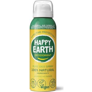 Happy Earth 100% Natural Deodorant Air Spray Jasmine Ho Wood Deodorant Jasmine Ho Wood 100 ml