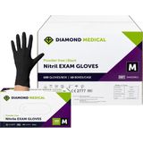 - Nitrile Handschoenen Zwart Poeder/Latex vrij - 100stuks