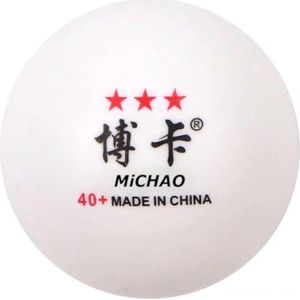 Racketclub Michao - Tafeltennis -Pingpong-Tafeltennisballen-Pingpongballen -Tafeltennis oefenballen-Professionele originele Tafeltennis ballen-3 sterren tafeltennisballen- Per 100 stuks - 40+ mm - Naadloos - Perfecte trainingsballen voor budget prijs
