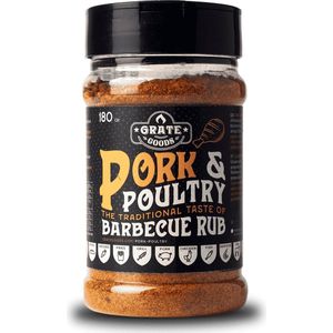 Grate Goods - Pork & Poultry BBQ Rub - Strooibus 180 gram