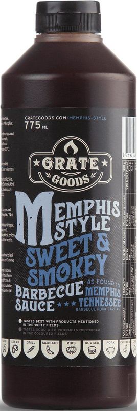 Grate goods Memphis sweet & smokey barbecue sauce 775ml