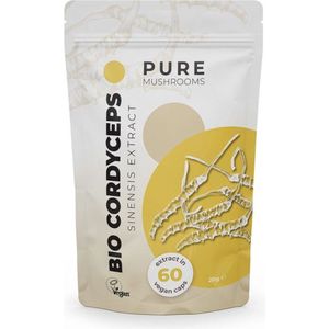 Pure Mushrooms - Cordyceps - Voedingssupplement - 60 Capsules - Bio
