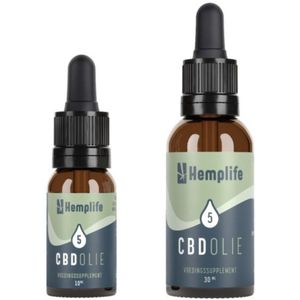 Hemplife - CBD Olie 5% - Druppels