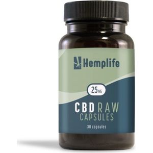 CBD Capsules 25mg raw (Hemplife) 30caps