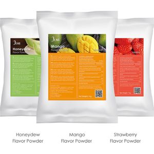 Bubble Tea Powder | Milk Shake Powder | JENI Fruitmix Mango-Strawberry-Honeydew Powder - 3 x 1 Kg