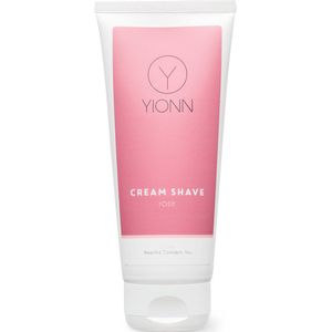 YIONN Cream Shave rozen - zeepvrij alternatief voor scheerschuim en scheergel - hypoallergeen - géén parfum - met etherische olie - speciaal voor vrouwen