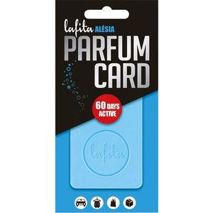 Lafita Parfum Card Alésia - 1 stuk - Luchtverfrisser - Lichtblauw - Kruidig & Houtig