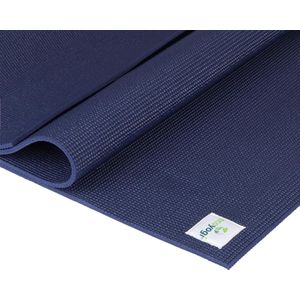 Ecoyogi - Yogamat - 200 cm x 61 cm x 0,6 cm - blauw - Extra lang