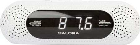 Salora - CR626USB - Wekkerradio - Wit - USB Oplaadfunctie - Groot LED Display