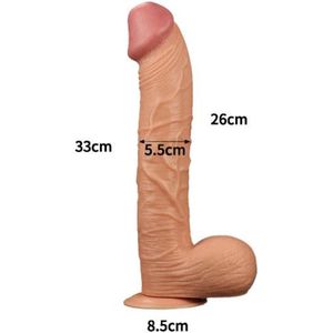 Realistische XXL King Size Dildo 30,5 cm lang en 7 cm dik