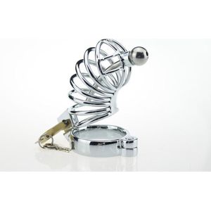 Chastity Cage Device 6 kuisheidskooi met dilator van Prolink Novelties® stainless steel