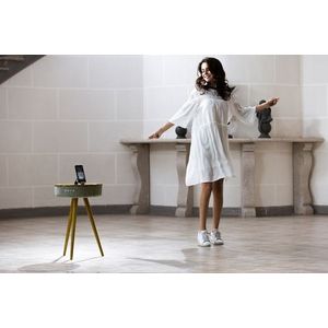 Salora Airtable (AW) - Bluetooth Speaker - Speakers - Nachtkastje - 360 Sound - Accu - 2 USB charge