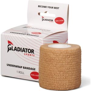 Gladiator Sports Ondertape Bandage - Sporttape - Sport bandage - Per rol - Beige